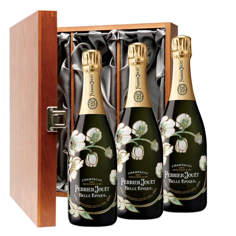 Perrier Jouet Belle Epoque Brut 2013 Champagne 75cl Three Bottle Luxury Gift Box